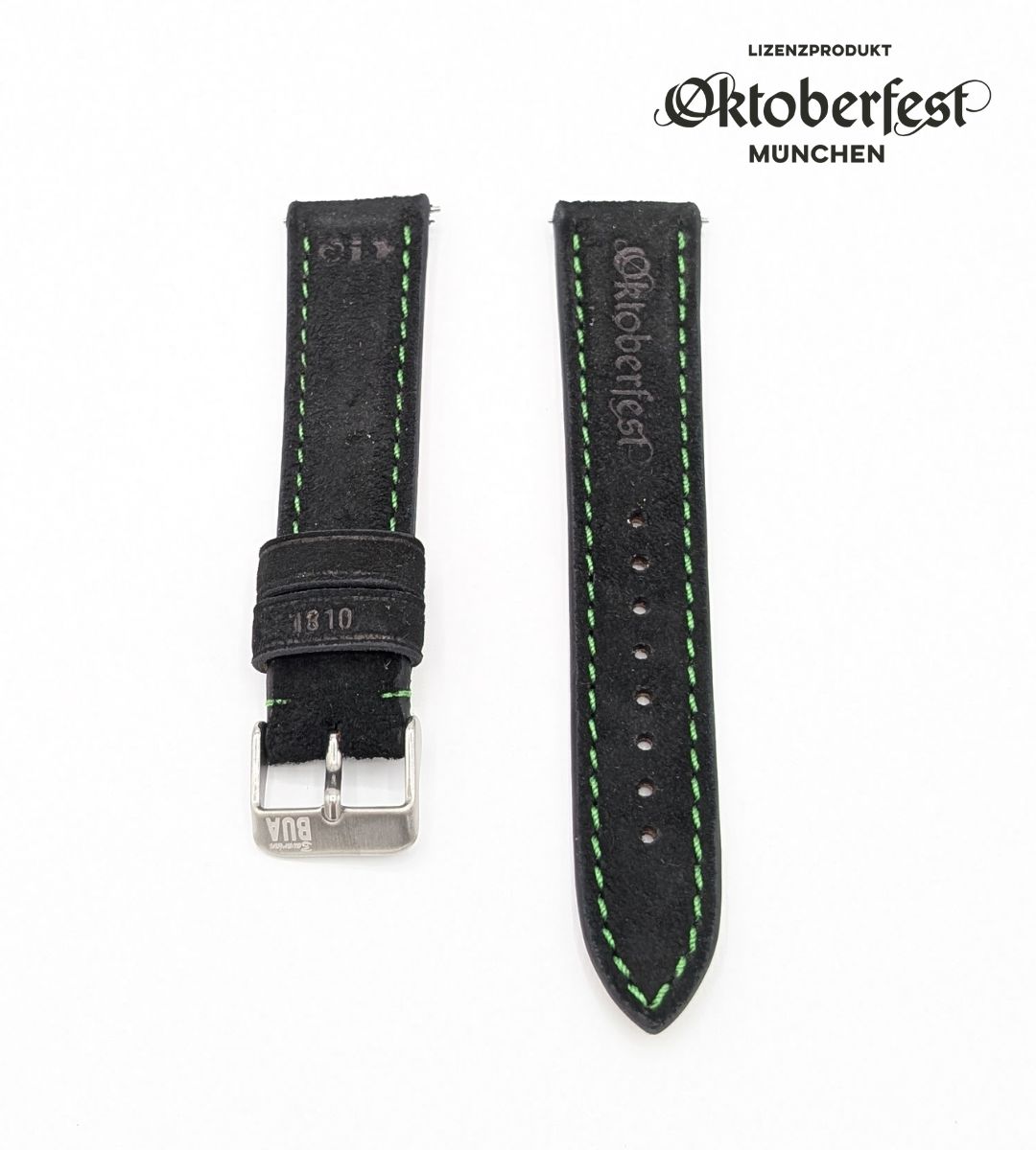 Oktoberfest™️ Lederhosenbandl für deine Uhr, schwarz