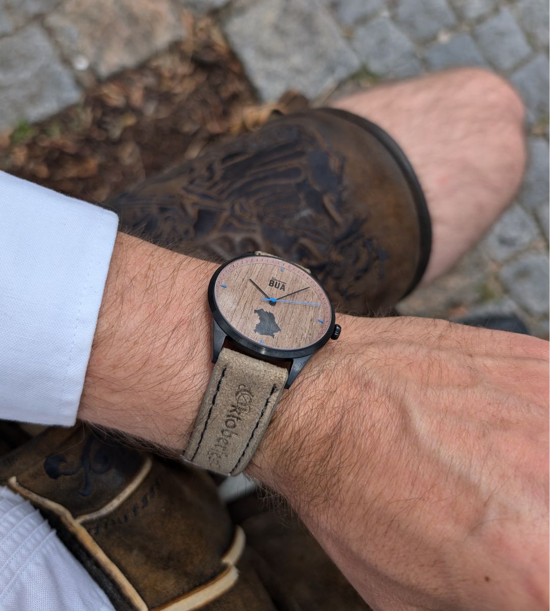 Oktoberfest™️ Lederhosenbandl für deine Uhr, beige