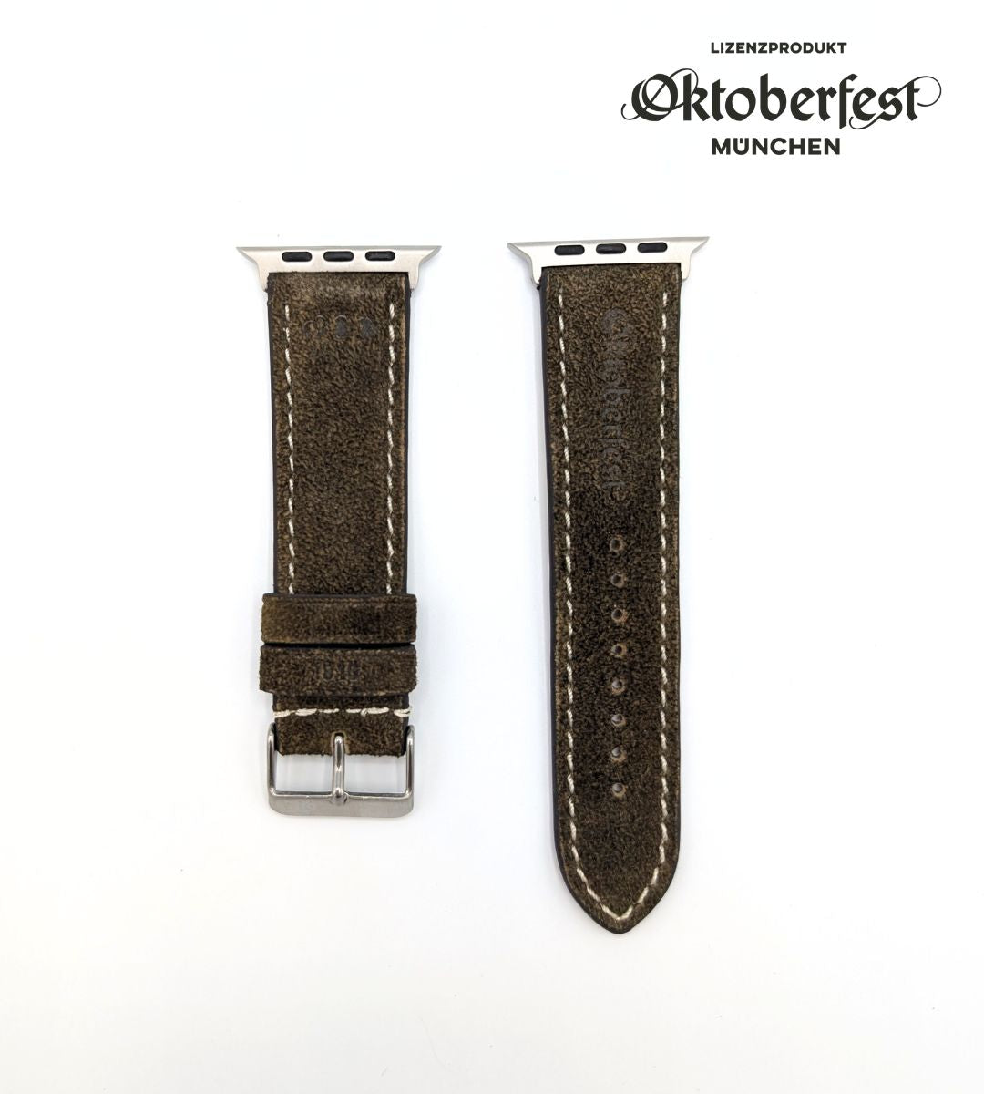 Oktoberfest™️ Lederhosenbandl für deine Apple Watch, braun