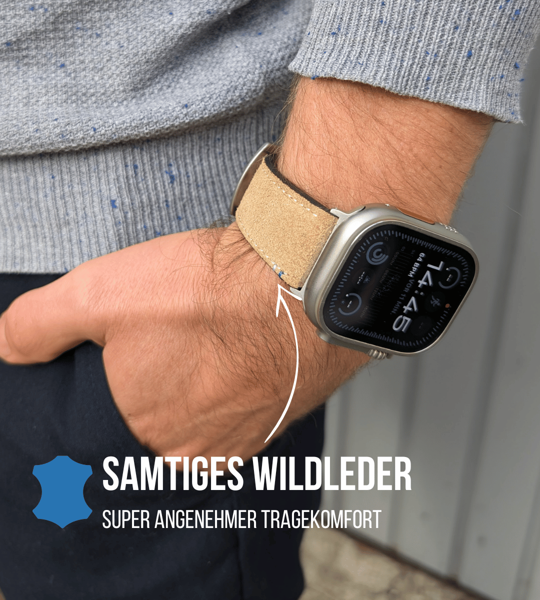 Apple Watch® Ultra Band | Wildleder Beige