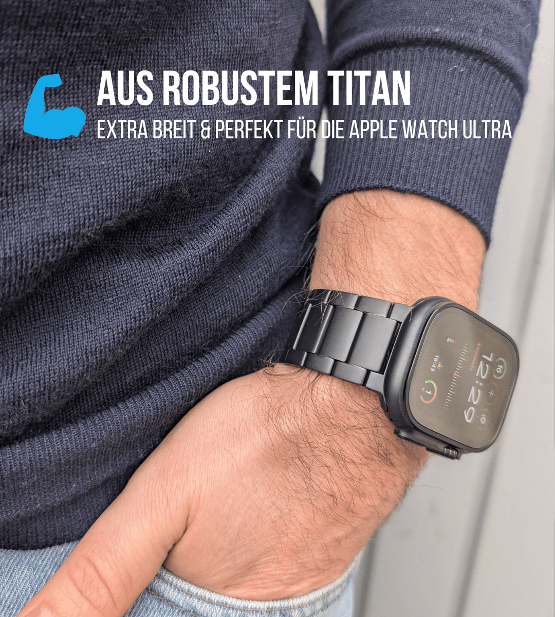 Titan Armband für die Apple Watch Ultra