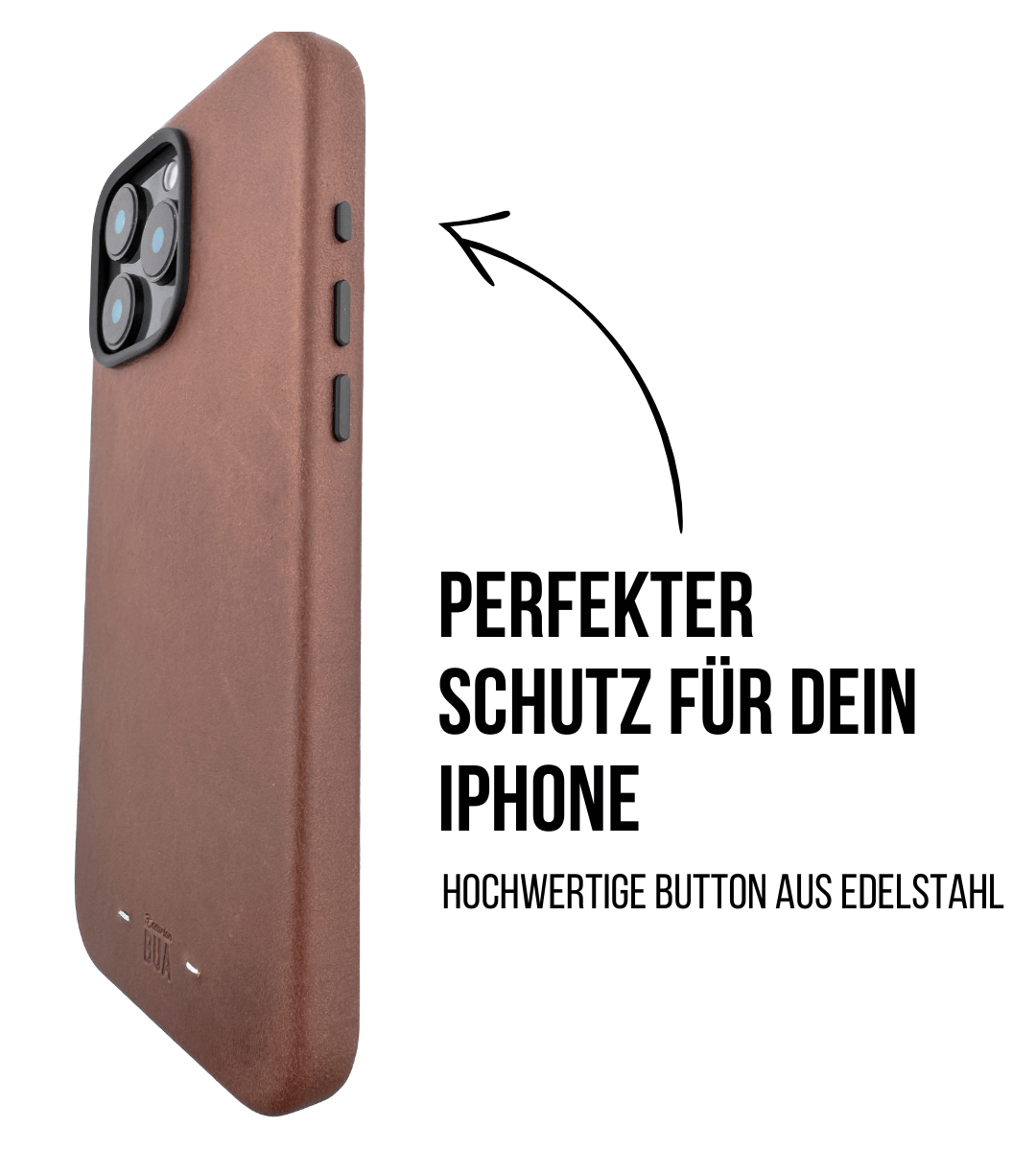 Set Hülle + Wallet | Leder Hülle für dein iPhone + Leder Wallet mit MagSafe Braun