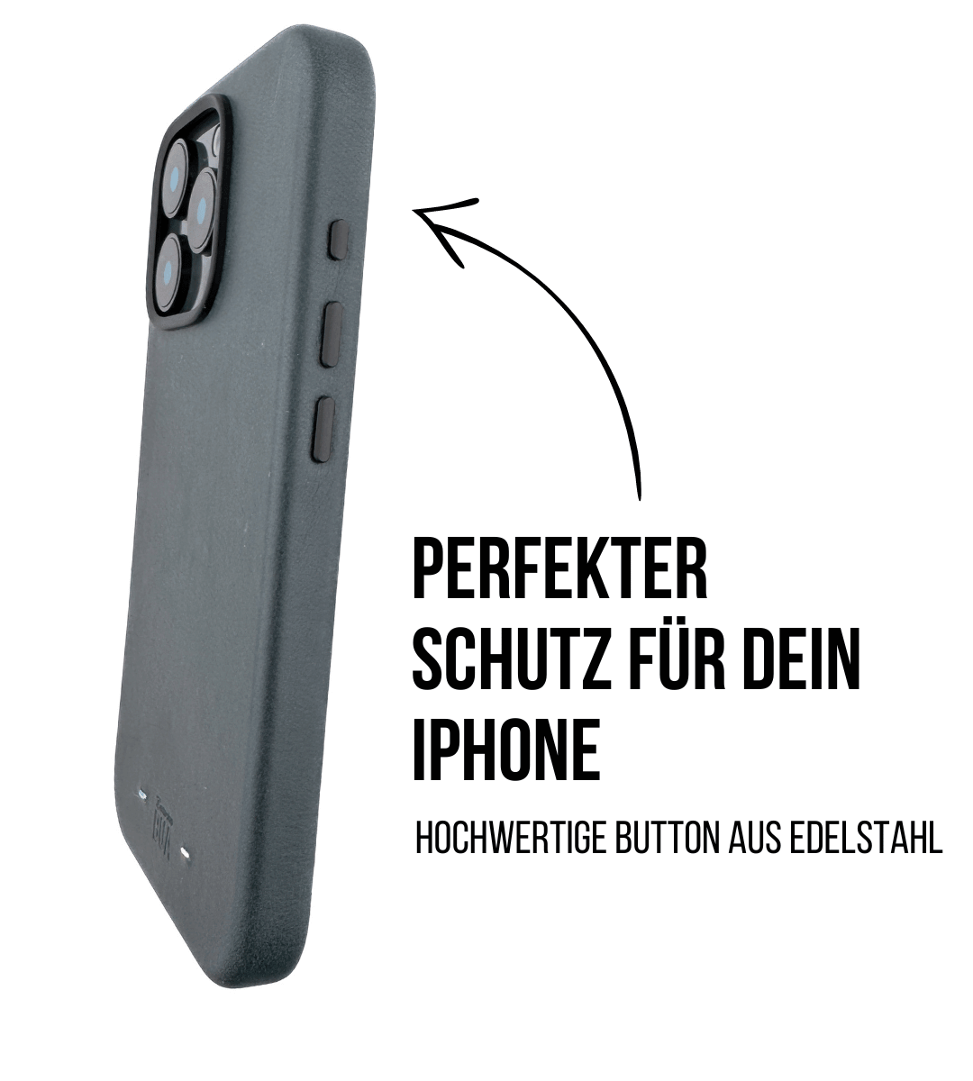 Leder Hülle für iPhone mit MagSafe | Blau